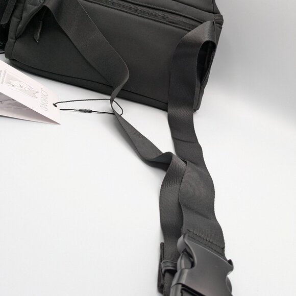 Joan & David 15" High-Density Quilted Nylon Passport Sling Pouch, Black, New - Picture 13 of 16